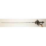 A SPANISH SWEPT-HILT RAPIER,