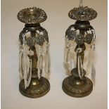 A PAIR OF 19TH CENTURY FRENCH BRASS FIGU