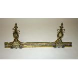 A LATE 19TH CENTURY FRENCH BRASS FENDER,