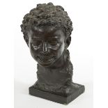 AN ITALIAN BRONZE BUST