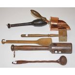 A GROUP OF TREEN KITCHENALIA,   comprisi