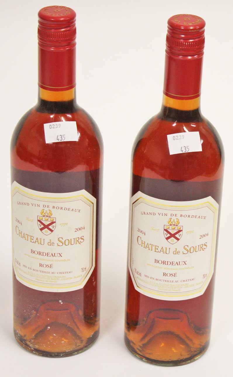 CH DE SOURS ROSSE 2004,   6 bottles. (6)