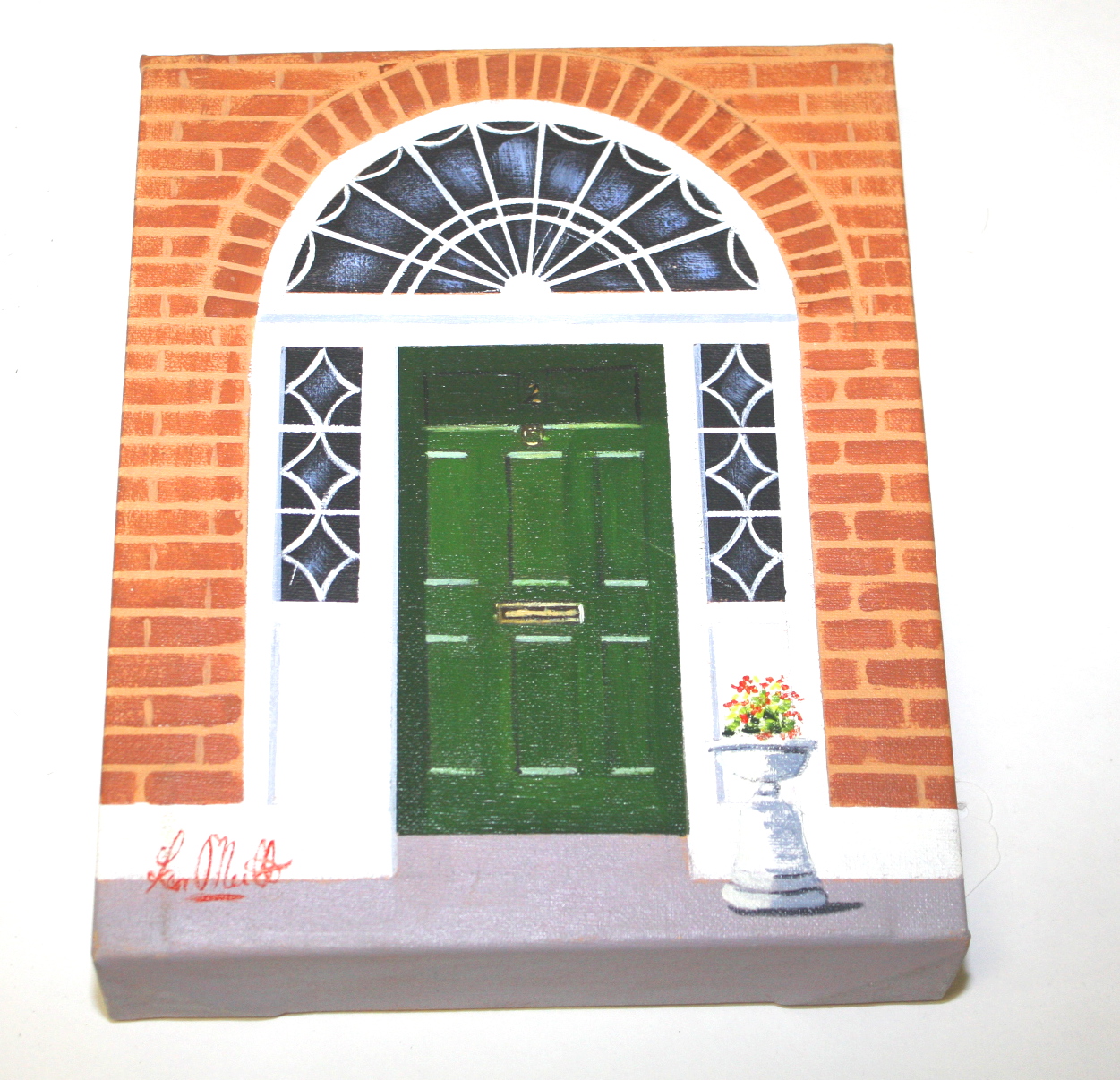 KEN O'NEILL (B.1967), An Irish Georgian Door, O.O.C, box frame, 9.75in (25cm)h x 8in (20cm). (1)