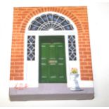 KEN O'NEILL (B.1967), An Irish Georgian Door, O.O.C, box frame, 9.75in (25cm)h x 8in (20cm). (1)