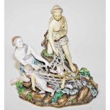 A 19TH CENTURY MEISSEN PORCELAIN GROUP,