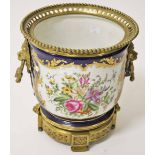 A QUALITY SEVRE STYLE PORCELAIN JARDINIE