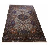 A HEAVY ORIENTAL RUG, 
modern, with cen