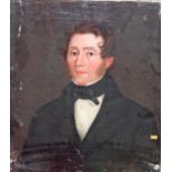 Circle of James Butler Brennan - Irish (1825 - 1889) "Portrait of a Gentleman with black Bow Tie,"