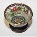 A VERY UNUSUAL FILIGREE GLASS AND ENAMEL