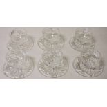 A SET OF SIX WATERFORD CRYSTAL GRAPEFRUI