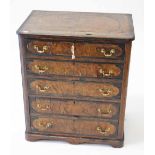 A WILLIAM AND MARY STYLE FIVE DRAWER WAL