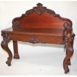 A VICTORIAN MAHOGANY SERVING TABLE,