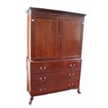 A GEORGE IV PERIOD MAHOGANY GENTLEMAN'S