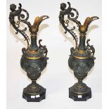 A FINE PAIR OF LATE 19TH CENTURY BRONZE