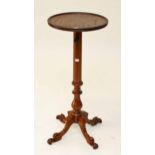 A TELESCOPIC MAHOGANY JARDINIERE STAND,