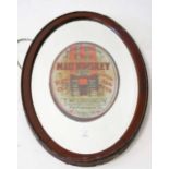 AN OVAL JOHN JAMESON & SONS PUB MIRROR,