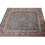 A HEAVY DEEP PILE ORIENTAL CARPET,