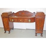 A REGENCY PERIOD MAHOGANY AND BRASS INL