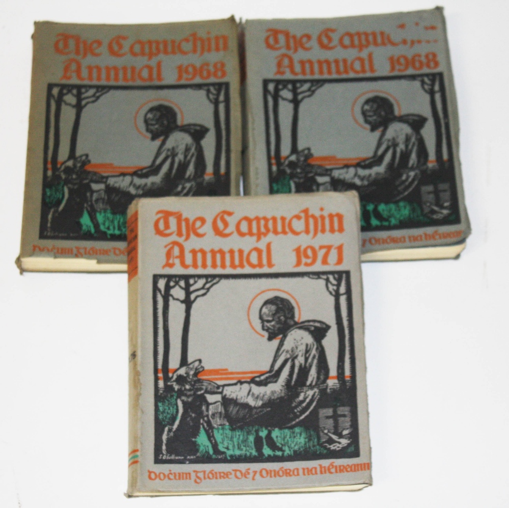 SIXTEEN VOLUMES OF THE CAPUCHIN ANNUAL, 
1960, '62, '64, '65, '66, 2 x '67, 2 x '68, '71, '72, '73,