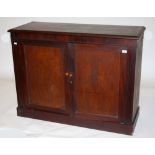 A WILLIAM IV PERIOD MAHOGANY SIDE CUPBOARD,