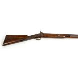 A VERY LARGE AND RARE IRISH PERCUSSION SPORTING GUN, 
by Dowling of Dublin,