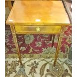 A PAIR OF INLAID MAHOGANY BEDSIDE OR LAMP TABLES, 
O.R.M.