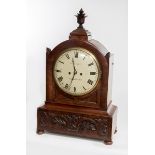 A WILLIAM IV PERIOD MAHOGANY CASED BRACKET CLOCK, 
by J.