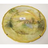 A hand painted Royal Doulton cabinet plate,