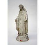 A VICTORIAN PARIAN FIGURE,
modelled as the Virgin Mary standing on a serpent,