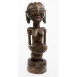 A LARGE KUBA FEMALE DIVINATION FIGURE, Luba, DRC, with excellent patina,