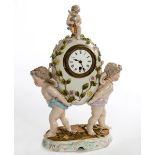 A SITZENDORF PORCELAIN CLOCK,