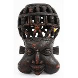 A LARGE OLD "ROYAL SOCIETY OF PRINCES" COURT MASK,
Babanki-Tungo, Bamileke, from Bamoun, Cameroon,