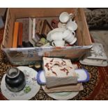 A BOX OF MISCELLANEOUS ITEMS,