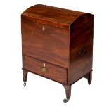 A GEORGE IV PERIOD MAHOGANY CELLARET,