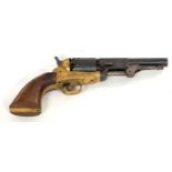 1849 MODEL PERCUSSION REVOLVER,
probably Colt, 7.25in (18.