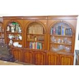 A SUITE OF THREE MAHOGANY BOOKCASE UNITS, 
O.R.M.