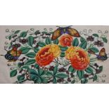 A SET OF FOUR 19TH CENTURY CHINESE PAINTINGS ON RICE PAPER,