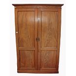 A WILLIAM IV PERIOD IRISH  MAHOGANY  WARDROBE, 
by Mack, Williams & Gibton,