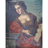 AFTER GIOVANNI FRANCESCO ROMANELLI, 
The Cumaean Sibyl, O.O.C, 26in (66cm)h x 20.5in (52cm)w.