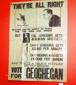 A EARLY ELECTION POSTER, 
Vote For Geoghegan,