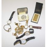 A COLLECTION OF MISCELLANEOUS LADIES AND GENTS WRIST WATCHES,