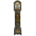 AN 18TH CENTURY CHINOISERIE LACQUERED EIGHT-DAY LONGCASE CLOCK, by Henry Overall of Daventry,