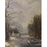 CIRCLE OF CHARLES HENRI JOSEPH LEICKERT  (1816-1907), 
Winter Landscape,