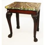 AN IRISH MAHOGANY CONSOLE TABLE, 
late 18th century or very early 19th century,