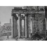 AFTER LUIGI ROSSINI (1790-1857), 
two black and white engravings,