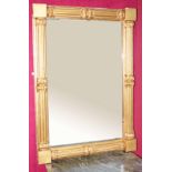 A WILLIAM IV PERIOD GILT PIER MIRROR OR OVERMANTEL,