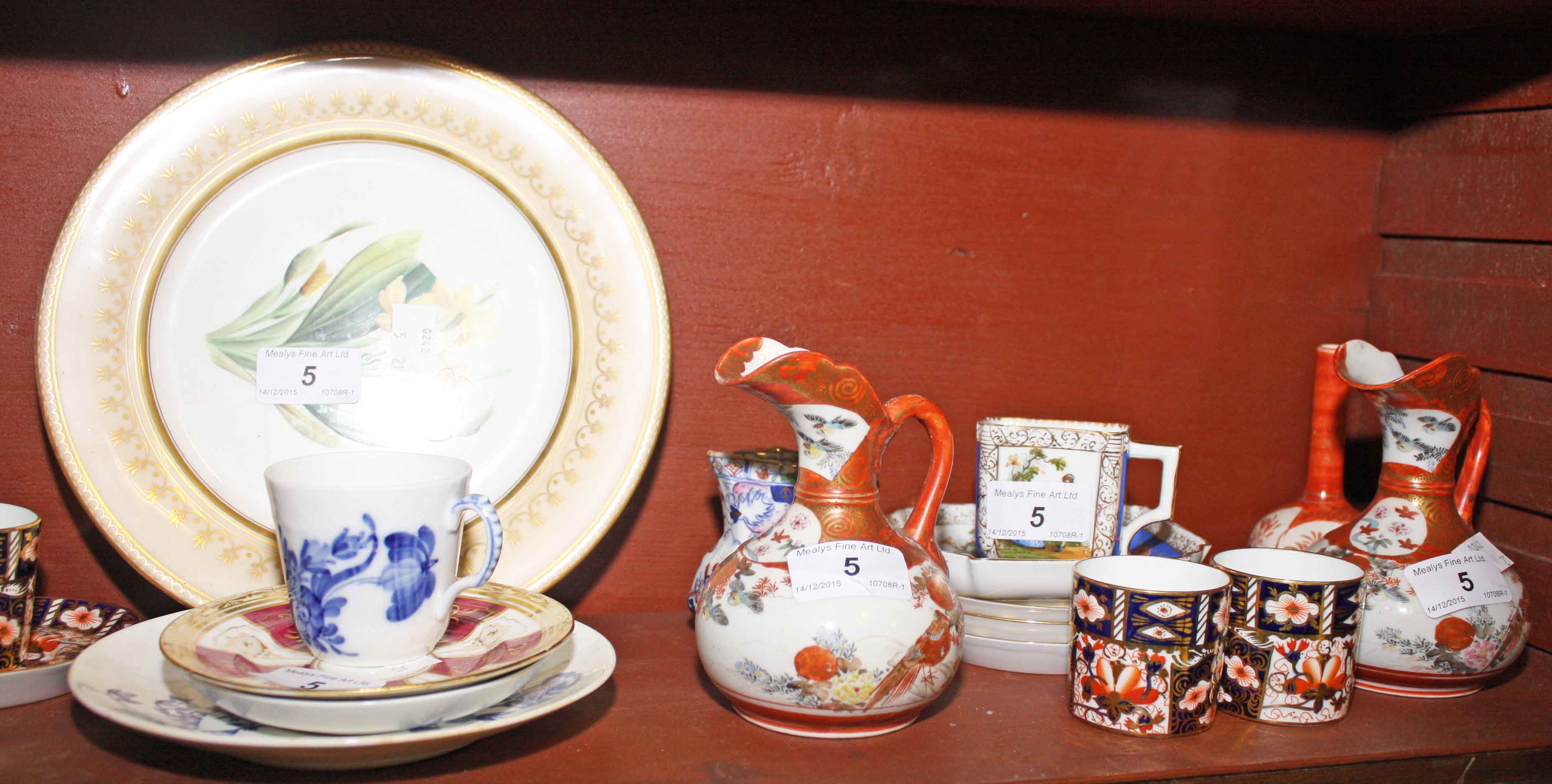 A MISCELLANEOUS COLLECTION OF PORCELAIN, 
comprising a Sitzendorf group,