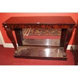 A WILLIAM IV PERIOD MAHOGANY CONSOLE TABLE,