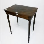 A GEORGE IV PERIOD MAHOGANY SIDE OR OCCASIONAL TABLE,