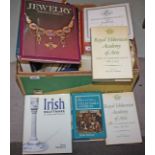 ANTIQUES AND COLLECTIBLES REFERENCE BOOKS,
various subjects including jewellery, porcelain,